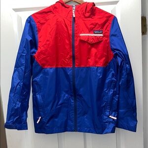 Patagonia Kids Red and Blue Raincoat